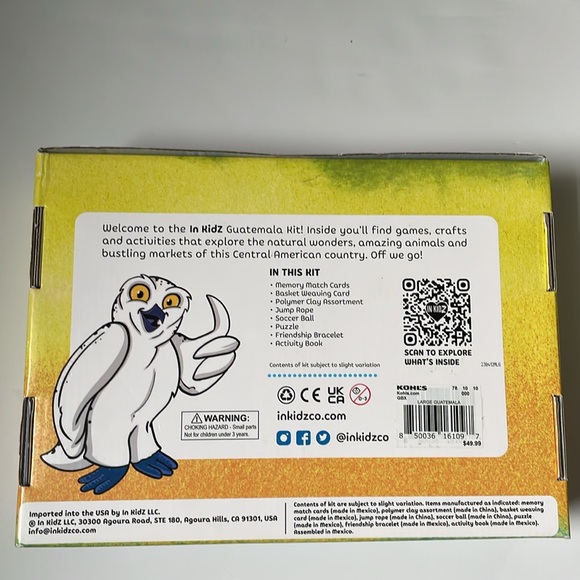 IN KIDZ GUATEMALA KIT For 3+. Games, crafts, activities that explore Guatemala - Picture 9 of 16